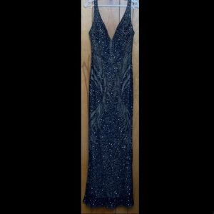 Blue sequent dress